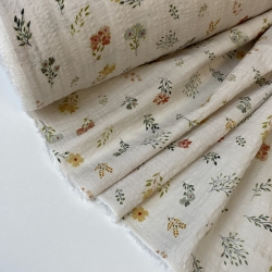 Хлопок с вискозой, 140 см, полевые цветочки
