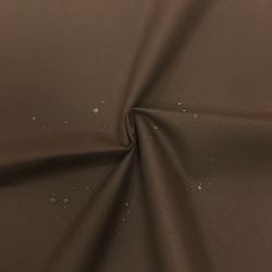 Курточная ткань с велюр эффектом, ПУ, 150 см., однотон кофейный